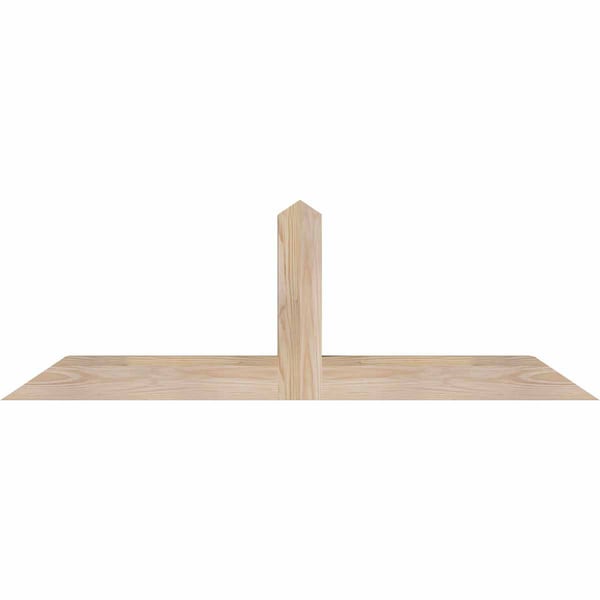 Ekena Millwork Portland Smooth Timber Gable Bracket, Douglas Fir, 48"W x 16"H x 3 1/2"D x 3 1/2"F, 8/12 Pitch GBW048X16X0404POR00SDF - main